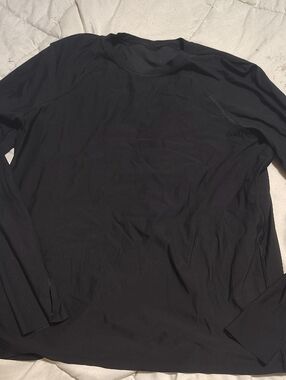 lululemon athletica Black Long-Sleeve Crew Top